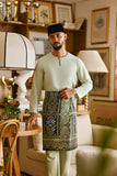 Pahlawan Smart Fit Baju Melayu Teluk Belanga - Fog Green