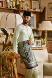 Pahlawan Smart Fit Baju Melayu Teluk Belanga - Fog Green