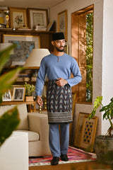 Pahlawan Smart Fit Baju Melayu Teluk Belanga - Infinity Blue