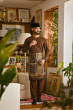 Pahlawan Smart Fit Baju Melayu Teluk Belanga - Milk Chocolate
