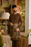 Pahlawan Smart Fit Baju Melayu Teluk Belanga - Milk Chocolate