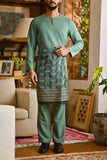Pahlawan Smart Fit Baju Melayu Teluk Belanga - Sage Green