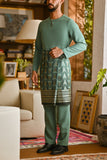 Pahlawan Smart Fit Baju Melayu Teluk Belanga - Sage Green