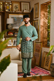 Pahlawan Smart Fit Baju Melayu Teluk Belanga - Sage Green