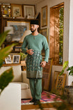 Pahlawan Smart Fit Baju Melayu Teluk Belanga - Sage Green