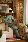 Pahlawan Smart Fit Baju Melayu Teluk Belanga - Sage Green
