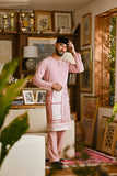 Pahlawan Smart Fit Baju Melayu Teluk Belanga - Blush Rose