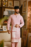 Pahlawan Smart Fit Baju Melayu Teluk Belanga - Blush Rose
