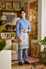 Pahlawan Bespoke Fit Baju Melayu Cekak Musang - Infinity Blue