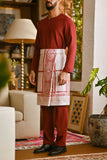 Pahlawan Smart Fit Baju Melayu Teluk Belanga - Maroon