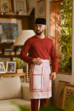 Pahlawan Smart Fit Baju Melayu Teluk Belanga - Maroon