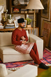Pahlawan Smart Fit Baju Melayu Teluk Belanga - Maroon