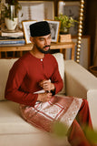 Pahlawan Smart Fit Baju Melayu Teluk Belanga - Maroon