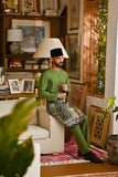 Pahlawan Smart Fit Baju Melayu Teluk Belanga - Grass Green
