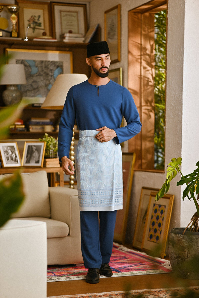 Pahlawan Smart Fit Baju Melayu Teluk Belanga - Peacock Teal