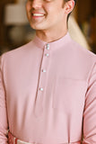 Pahlawan Bespoke Fit Baju Melayu Cekak Musang - Blush Rose