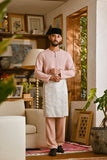 Pahlawan Smart Fit Baju Melayu Teluk Belanga - Rose Pink