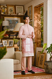 Pahlawan Bespoke Fit Baju Melayu Cekak Musang - Rose Pink
