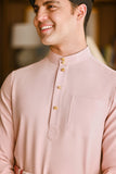 Pahlawan Bespoke Fit Baju Melayu Cekak Musang - Rose Pink