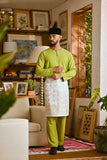 Pahlawan Smart Fit Baju Melayu Teluk Belanga - Moss