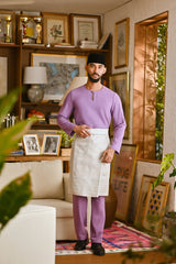 Pahlawan Smart Fit Baju Melayu Teluk Belanga - Regal Orchid