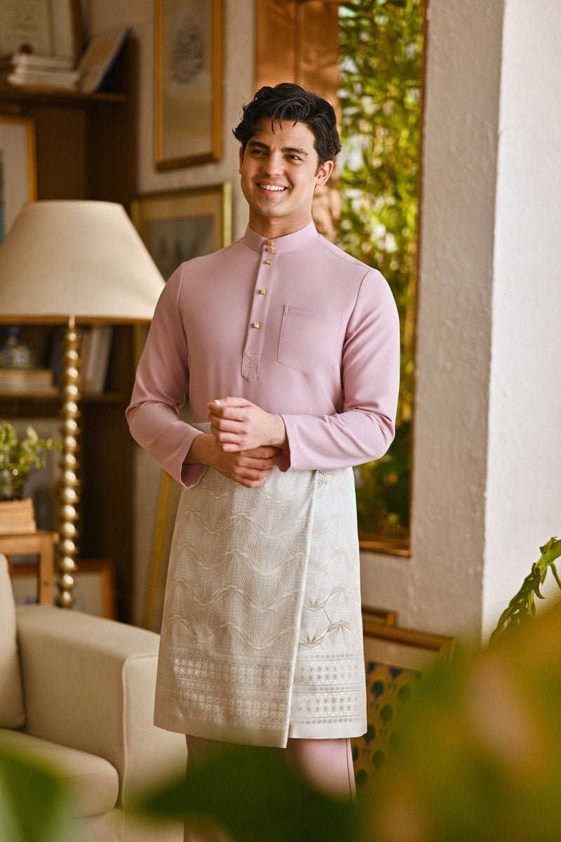 Pahlawan Bespoke Fit Baju Melayu Cekak Musang - Fragrant Lilac