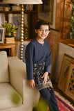 Pahlawan Smart Fit Kids Baju Melayu Teluk Belanga - Dark Slate Blue