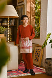 Pahlawan Smart Fit Kids Baju Melayu Teluk Belanga - Mandarin Red