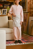 Pahlawan Bespoke Fit Kids Baju Melayu Cekak Musang - Pearl Pink