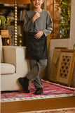 Pahlawan Smart Fit Kids Baju Melayu Teluk Belanga - Ash Grey
