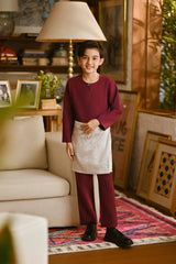 Pahlawan Smart Fit Kids Baju Melayu Teluk Belanga - Purple Potion