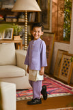 Pahlawan Bespoke Fit Kids Baju Melayu Cekak Musang - Lavender