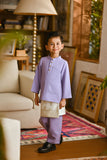 Pahlawan Bespoke Fit Kids Baju Melayu Cekak Musang - Lavender