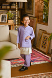 Pahlawan Bespoke Fit Kids Baju Melayu Cekak Musang - Lavender