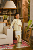 Pahlawan Bespoke Fit Kids Baju Melayu Cekak Musang - Baby Yellow