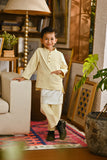 Pahlawan Bespoke Fit Kids Baju Melayu Cekak Musang - Baby Yellow