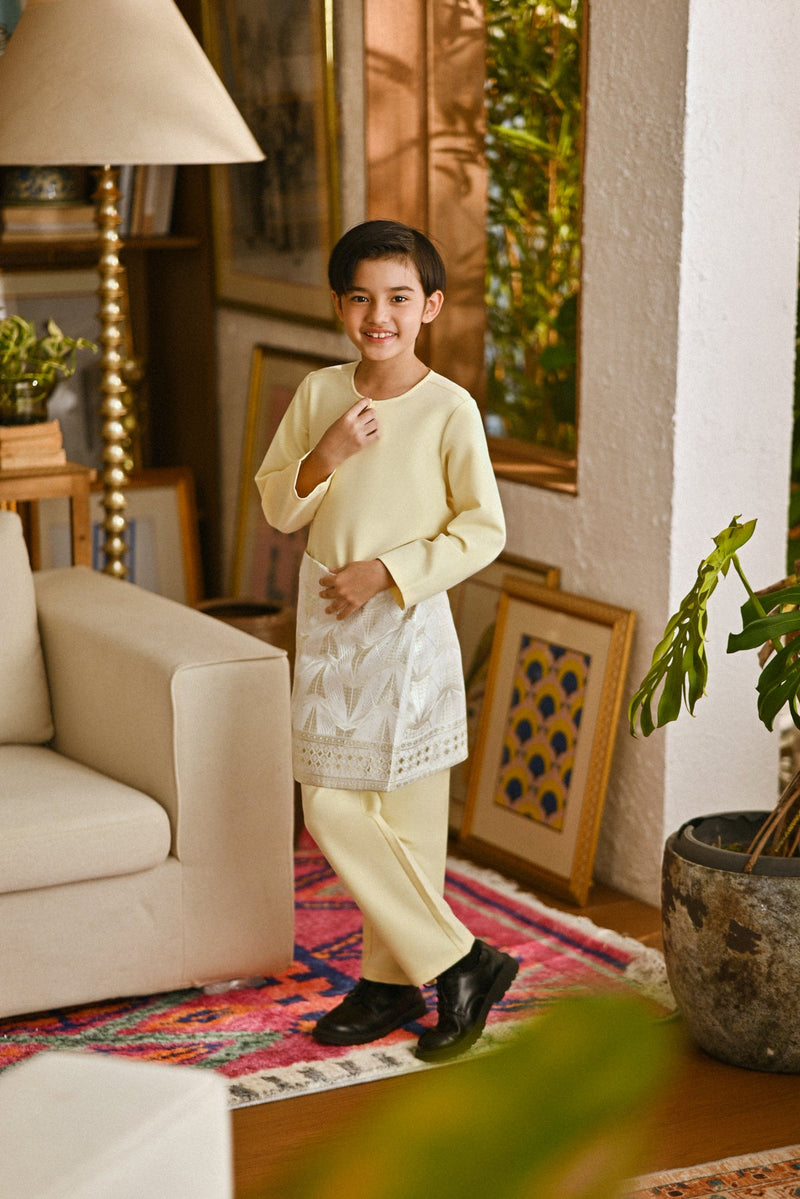 Pahlawan Smart Fit Kids Baju Melayu Teluk Belanga - Baby Yellow