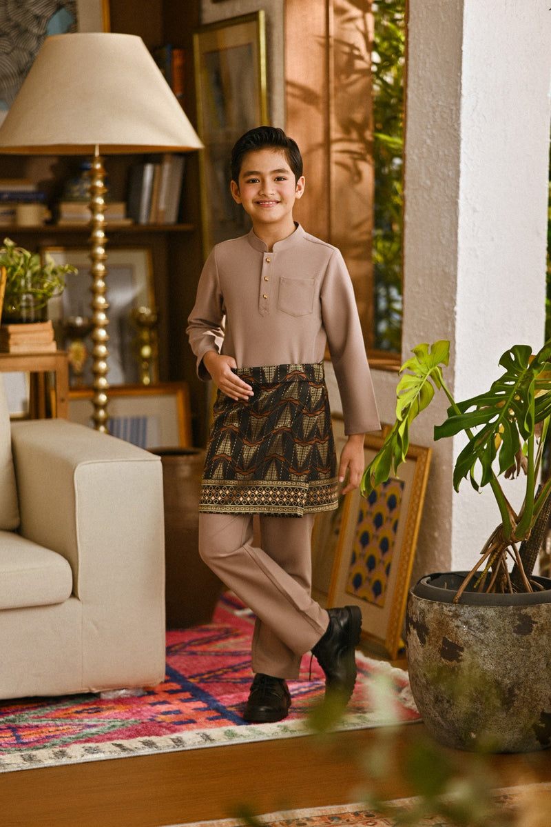 Pahlawan Bespoke Fit Kids Baju Melayu Cekak Musang - Antler