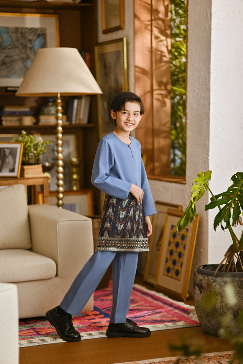 Pahlawan Smart Fit Kids Baju Melayu Teluk Belanga - Infinity Blue