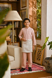 Pahlawan Bespoke Fit Kids Baju Melayu Cekak Musang - Rose Pink
