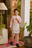 Pahlawan Bespoke Fit Kids Baju Melayu Cekak Musang - Rose Pink