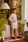 Pahlawan Bespoke Fit Kids Baju Melayu Cekak Musang - Rose Pink