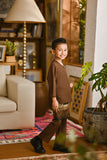 Pahlawan Smart Fit Kids Baju Melayu Teluk Belanga - Milk Chocolate