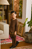 Pahlawan Smart Fit Kids Baju Melayu Teluk Belanga - Milk Chocolate