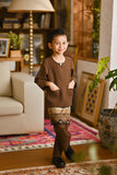 Pahlawan Smart Fit Kids Baju Melayu Teluk Belanga - Milk Chocolate