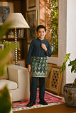 Pahlawan Bespoke Fit Kids Baju Melayu Cekak Musang - Emerald Green