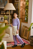 Pahlawan Smart Fit Kids Baju Melayu Teluk Belanga - Lavender