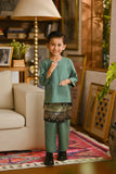 Pahlawan Smart Fit Kids Baju Melayu Teluk Belanga - Sage Green