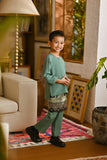 Pahlawan Smart Fit Kids Baju Melayu Teluk Belanga - Sage Green