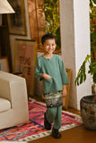 Pahlawan Smart Fit Kids Baju Melayu Teluk Belanga - Sage Green